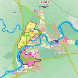 瀘州規劃兩江新城 建設沱江和長江生態濕地新城