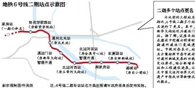 北京地鐵6號線一二期下月貫通 70分鐘跑完全程