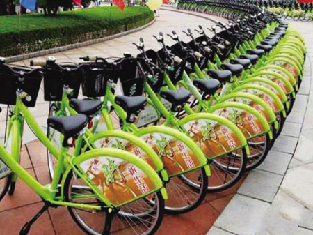 武漢公共自行車項目癱瘓4年 政府3億元補貼打水漂 （圖）