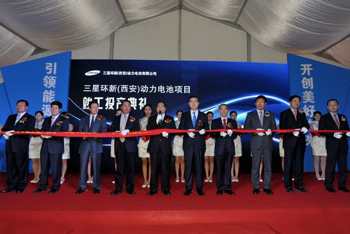 三星SDI電池工廠投産進軍中國汽車電池市場