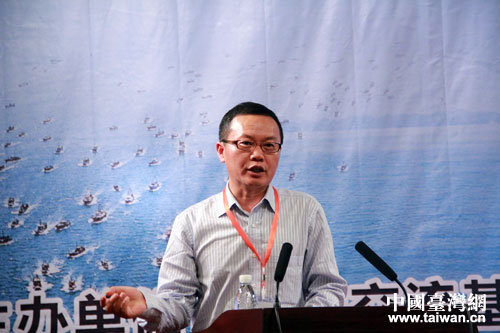 中國水産流通與加工協會常務副會長兼秘書長崔和在對接會上詳細介紹了近年來兩岸漁業的交流和交往情況