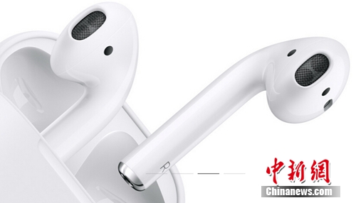 蘋果發佈了無線耳機AirPods。圖片來源：蘋果官網