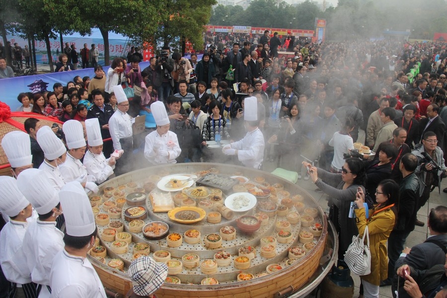 臺灣美食文化周湖北天門開幕 兩岸美味小吃PK