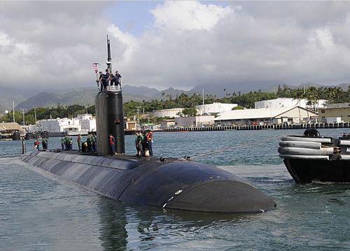 資料圖：美國海軍“夏洛特”號核潛艇。