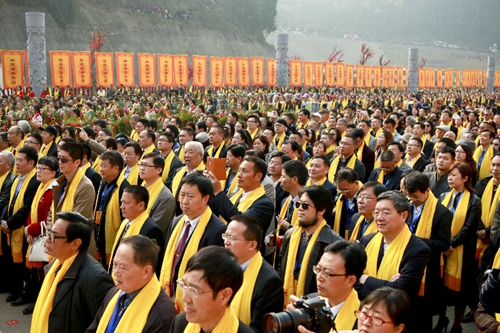 兩岸同胞共聚鹽亭祭華夏母親嫘祖