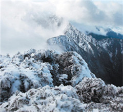 冷氣團南下 臺灣第一高峰玉山下雪