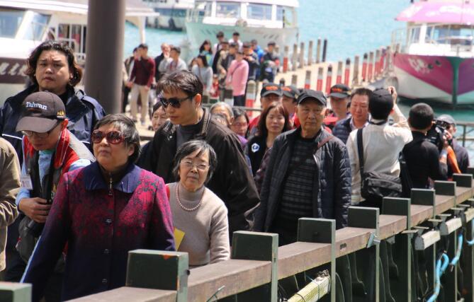   陸客縮減致兩岸航運旅客大減5成8。（圖片來源：臺灣《聯合報》）