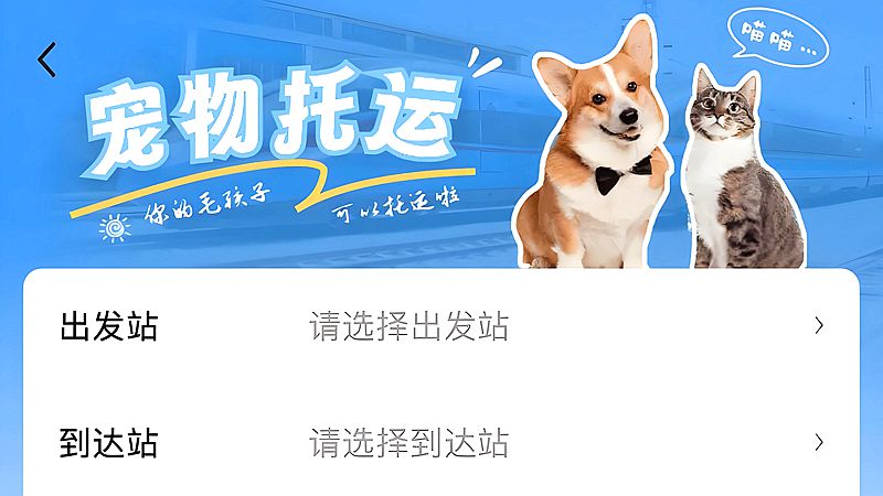 6月20日起鐵路部門擴大高鐵寵物托運服務試點範圍