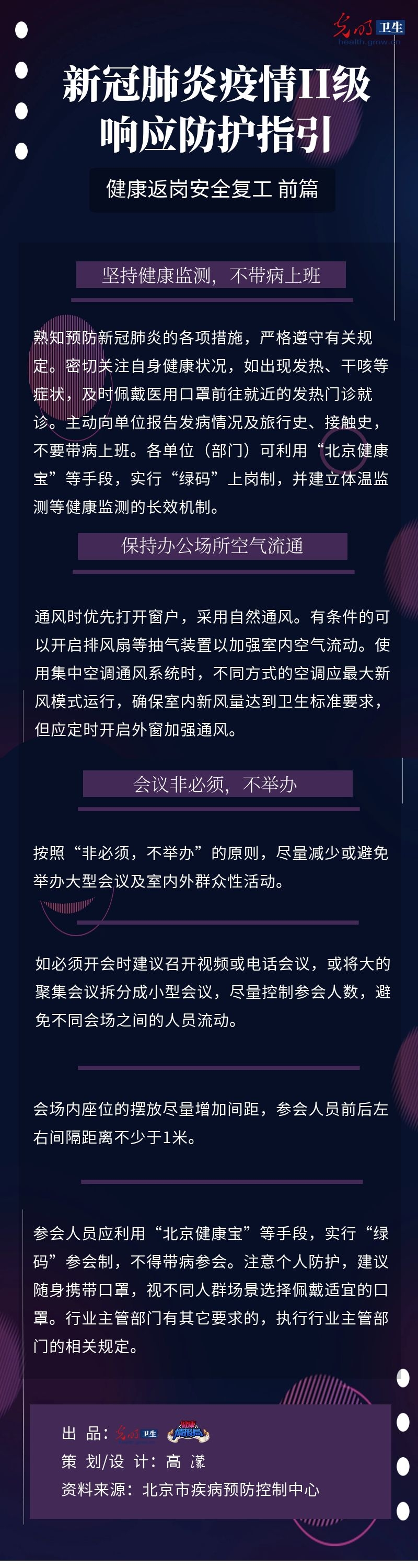 【一圖讀懂】新冠肺炎疫情II級響應防護指引 健康返崗安全復工前篇