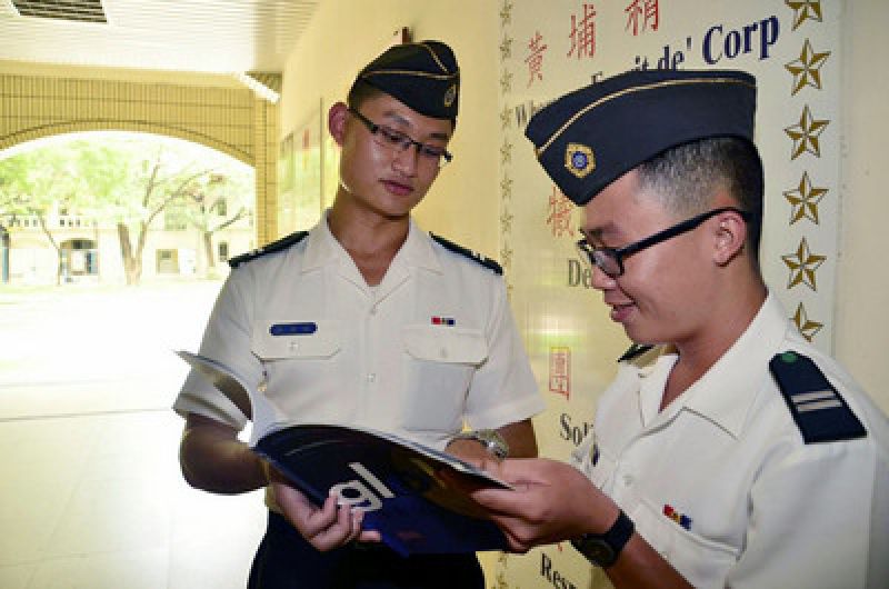 臺陸軍軍官學校學生陳慈裕高中畢業即立志報考美國西點軍校