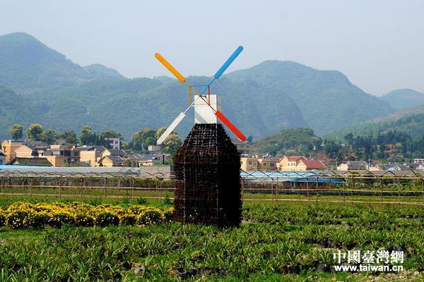 臺金生態農業觀光園內田園風景。（台灣網發）