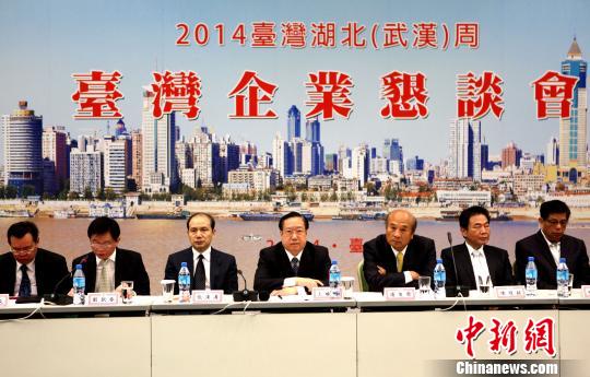 湖北省代表團在臺舉辦懇談會聽取臺灣企業家建言