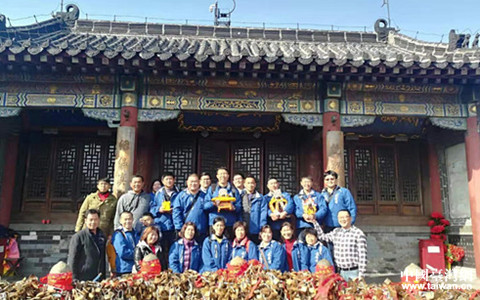 臺南安平威鎮堂參訪團一行來泰山進香祈福
