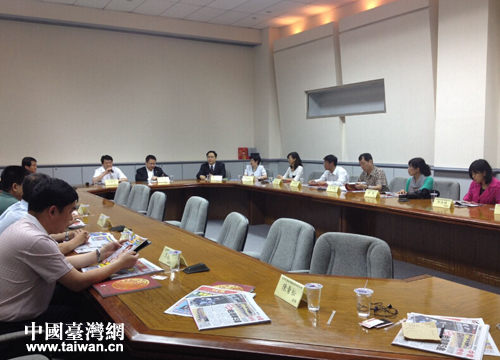 天津市媒體參訪團一行在臺北參訪了臺灣中時（《中國時報》）媒體集團
