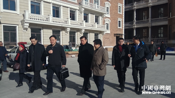 臺灣政經代表交流考察團到天津市河北區創業公社參觀考察。