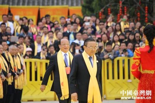 中國國民黨前副主席詹春柏、胡志強出席大典儀式