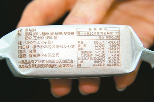 臺北市抽驗中秋節食品15件産品包裝標示不符（圖）
