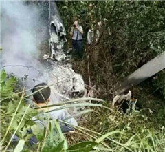 廣西三江境內一架直升機墜毀兩人死亡