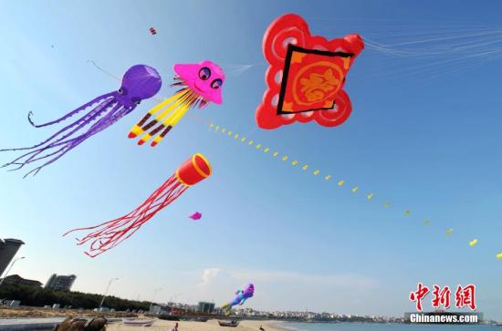 首屆兩岸夏季沙灘風箏節在媽祖故里湄洲島舉辦