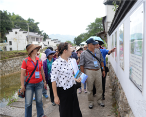 臺灣鄉里長參訪交流團參訪我市黃山區美麗鄉村示範點