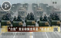 “臺獨”竟妄稱解放軍是“紙老虎”