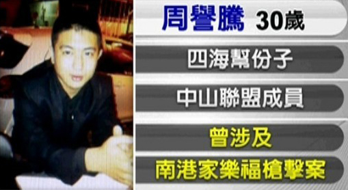 臺北殺警案鎖定嫌犯，目前僅剩四海幫周譽騰在逃
