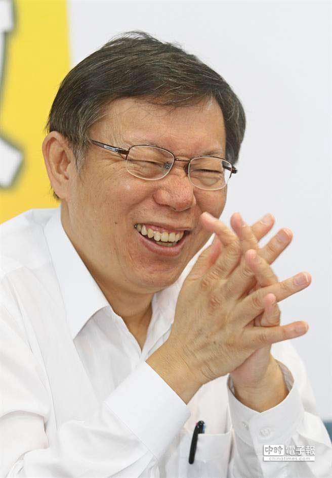 電視辯論會今晚登場，無黨籍臺北市長候選人柯文哲表示對連勝文沒什麼要問的。(圖片來源：臺灣中時電子報)