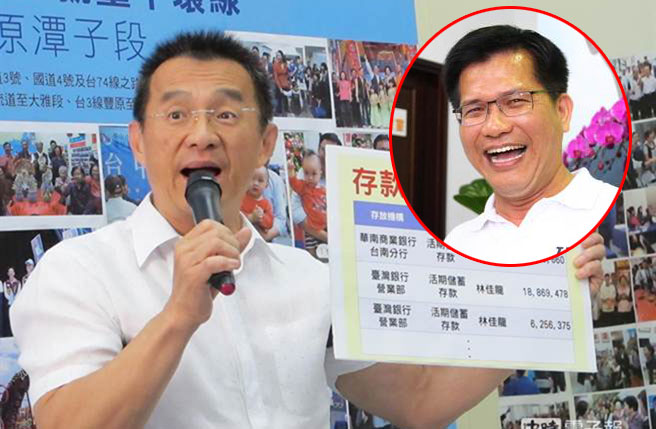 臺中市副市長徐中雄炮轟林佳龍，擁有5億元資産的身價，卻不在臺中市買房，只是逐機會而居的政治禿鷹