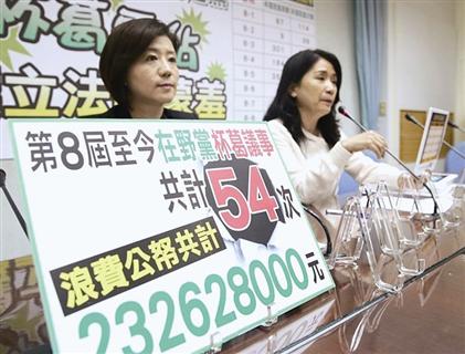 阻擋法案2655次 民進黨遭批“最大擋”