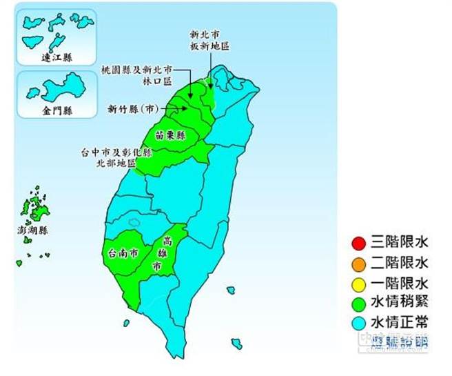 臺灣降雨量偏少 桃園、林口明起限水（圖）
