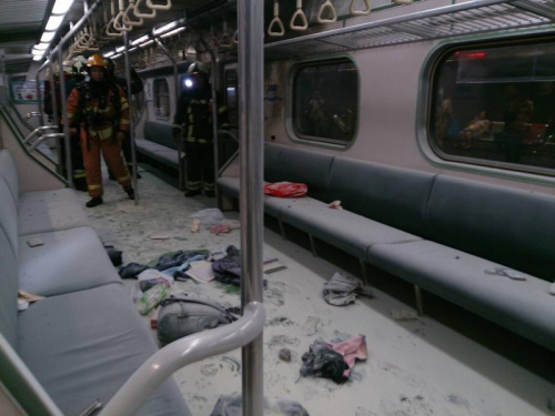 臺鐵松山車站列車爆炸已25人傷其中2人重傷（圖）