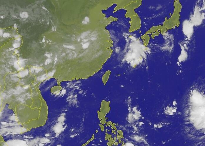 衛星雲圖。（圖片來源：臺灣《聯合報》）
