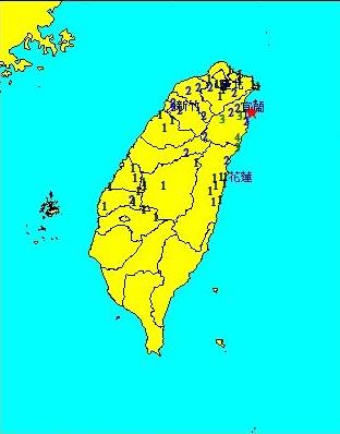 宜蘭近海發生5.0級地震 半個臺灣有感