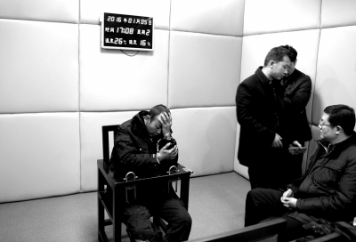 1月5日，犯罪嫌疑人馬永平在接受審訊。