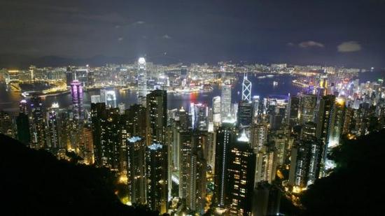 資料圖片：香港夜景俯瞰。