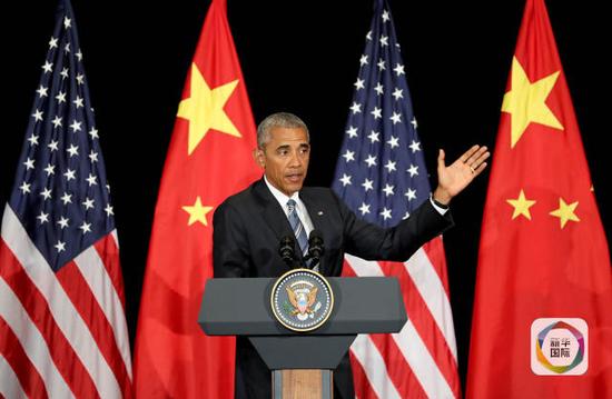 9月5日，出席G20杭州峰會的美國總統奧巴馬在杭州舉行新聞發佈會。新華社記者陳建力攝