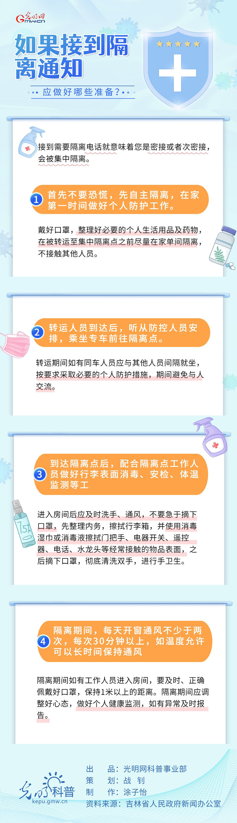 【防疫科普】如果接到隔離通知，應做好哪些準備？