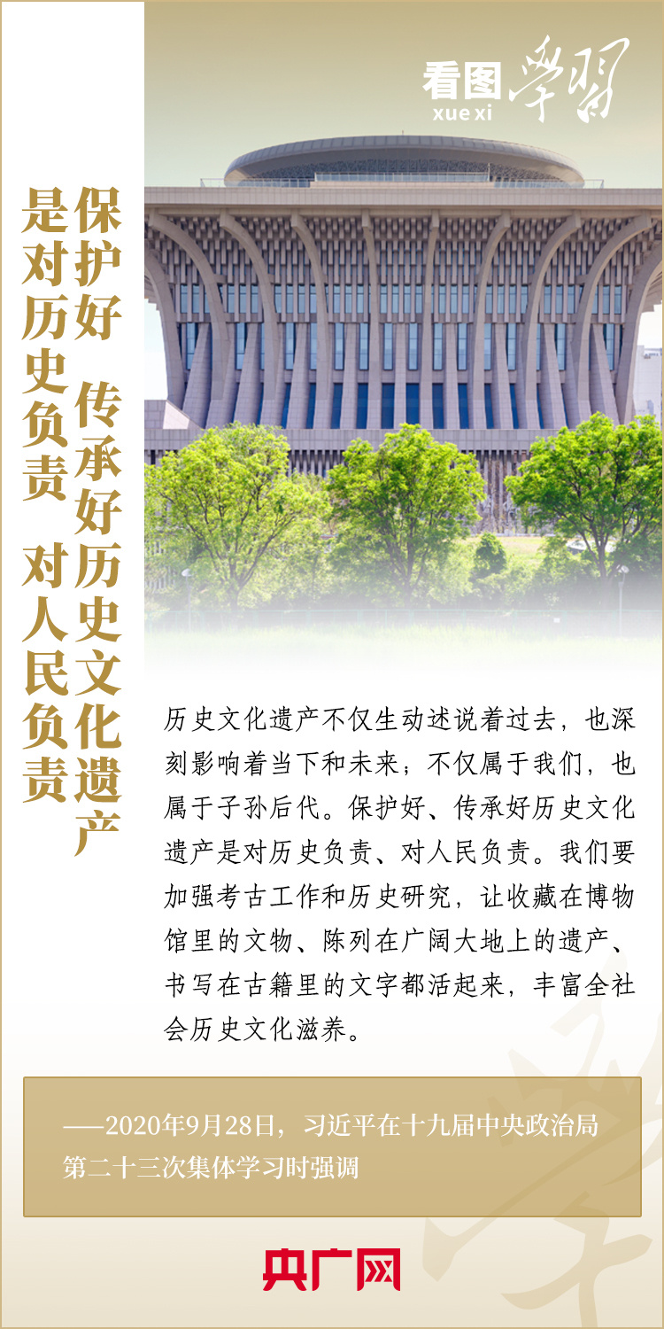 看圖學習�博物致知丨守護好中華文脈 跟著總書記打卡博物館