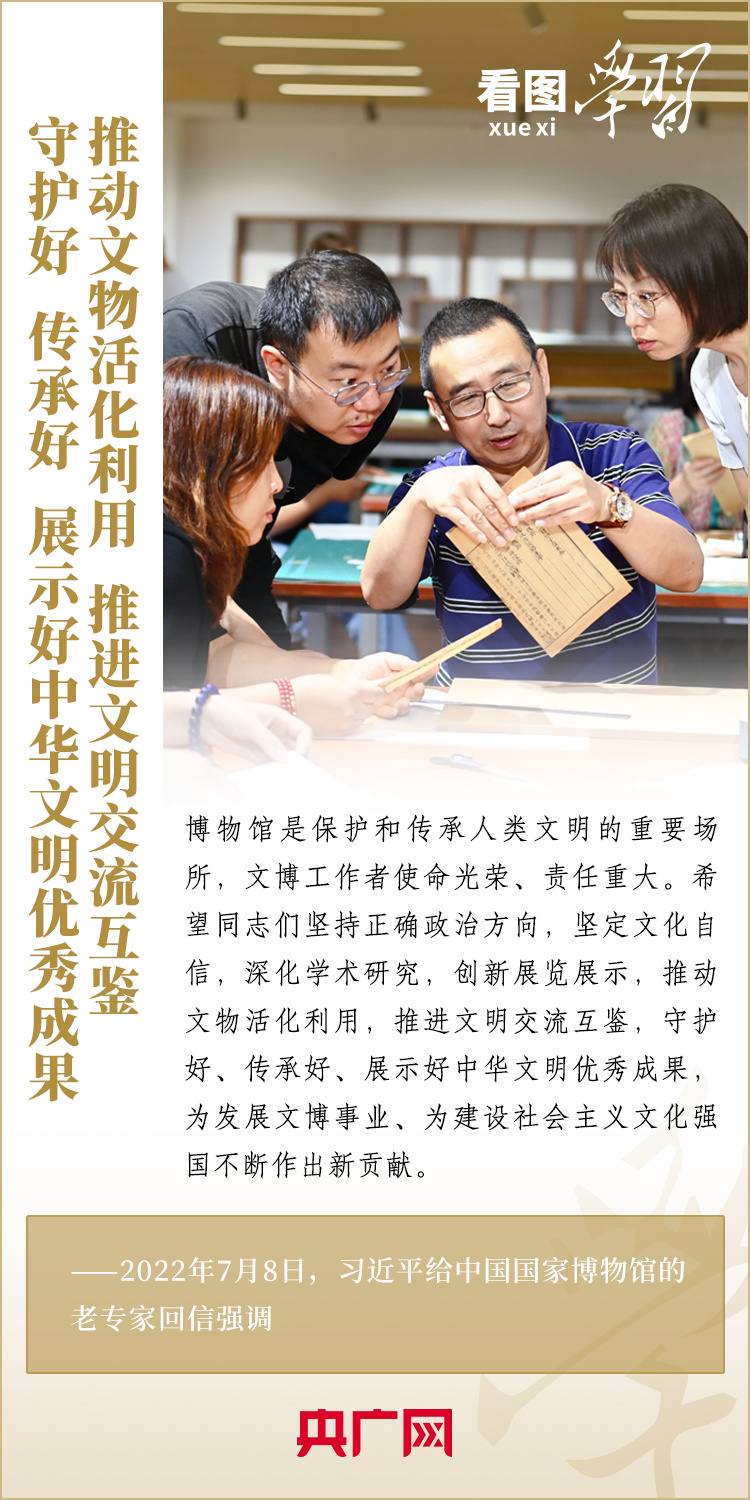 看圖學習�博物致知丨守護好中華文脈 跟著總書記打卡博物館