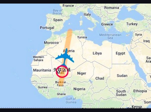 阿爾及利亞一架波音客機失聯 搭載乘客約110人