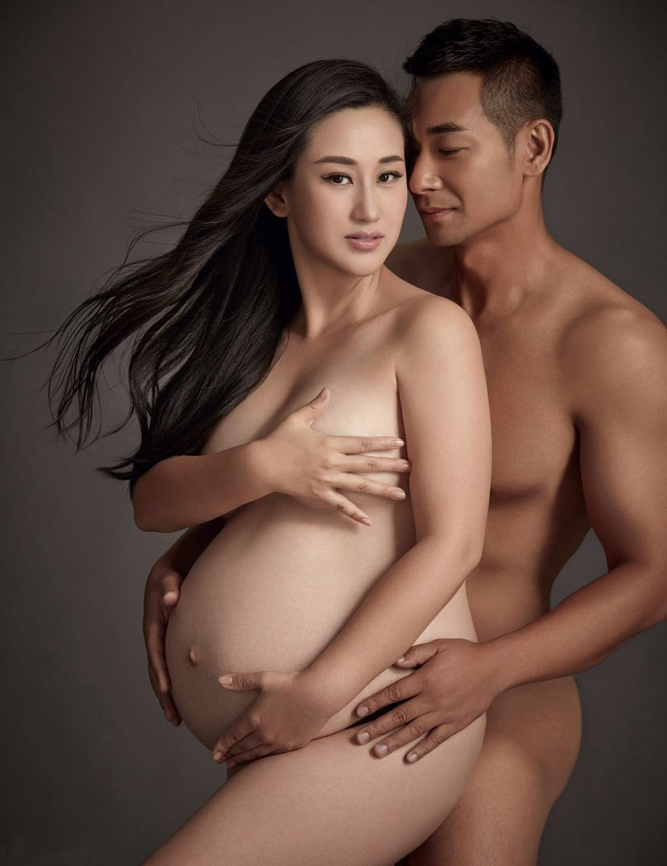 全裸,趙文卓與妻子張丹露,大尺度孕照,性感唯美,無人能敵