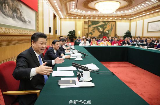 習近平在湖南代表團參加審議