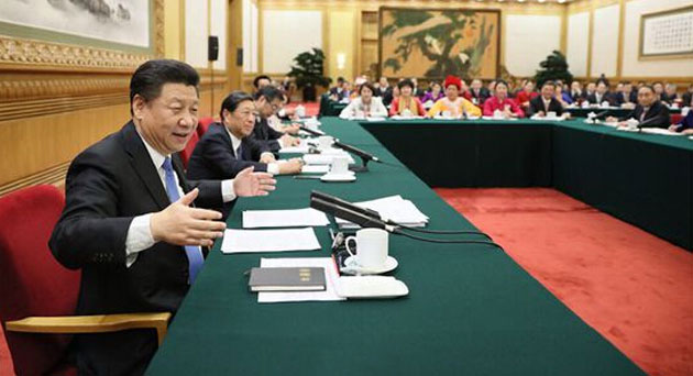 習近平在湖南代表團參加審議