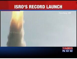印度打破歷史記錄成功發射1箭20星(圖)