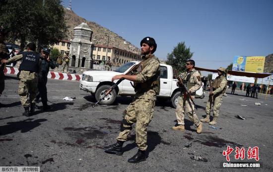 資料圖：當地時間7月23日中午，阿富汗首都喀布爾發生連環爆炸。