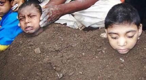 印度106名兒童被“活埋”祭神