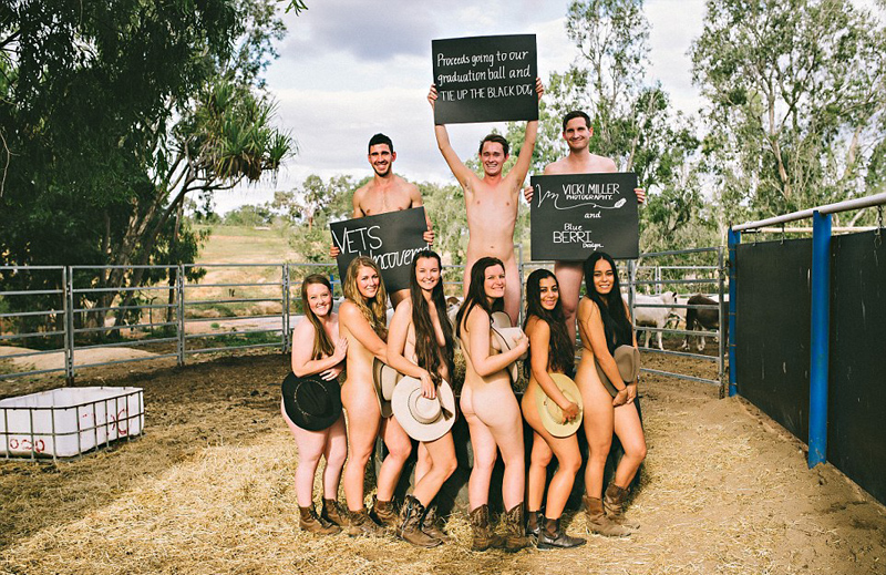 澳大學生拍裸照做成日曆 為舞會集資