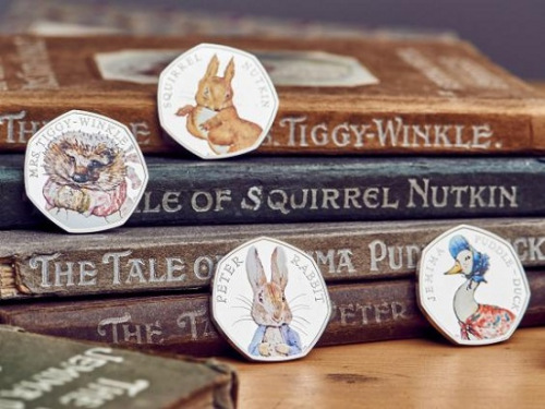 英國皇家鑄幣局推出一套“彼得兔”紀念幣。
