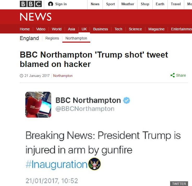 BBC報道新聞截圖