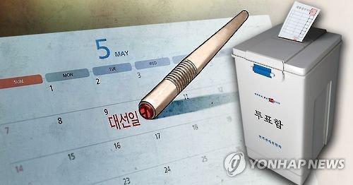 韓國大選日是5月9日。來源：韓聯社。